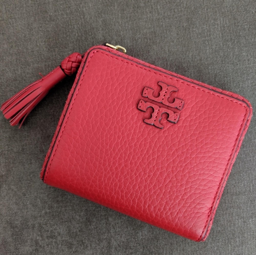 Tory Burch Red Taylor Mini Wallet